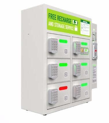 Smaller coin charging locker