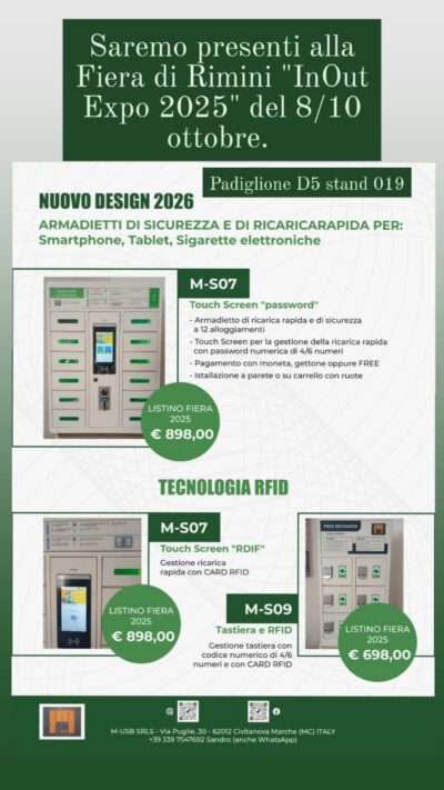Volantino armadietti fiera con prezzi